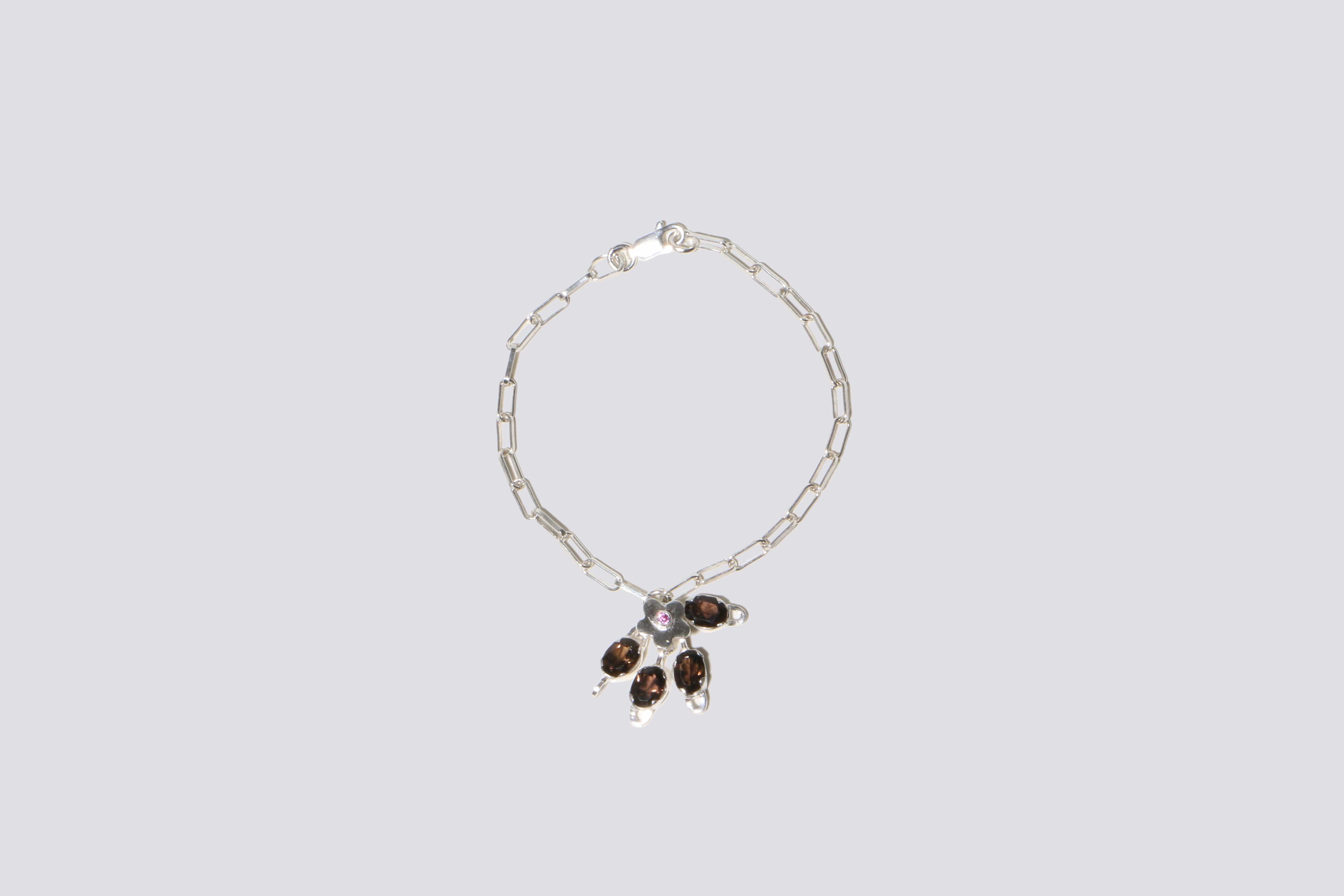 Maimoun Shana Cave Smoky Quartz Mini Cluster Bracelet
