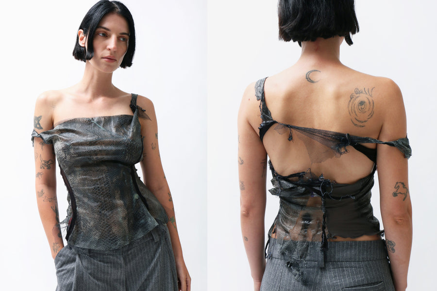 Maimoun SOS SKYN Black Snake Top