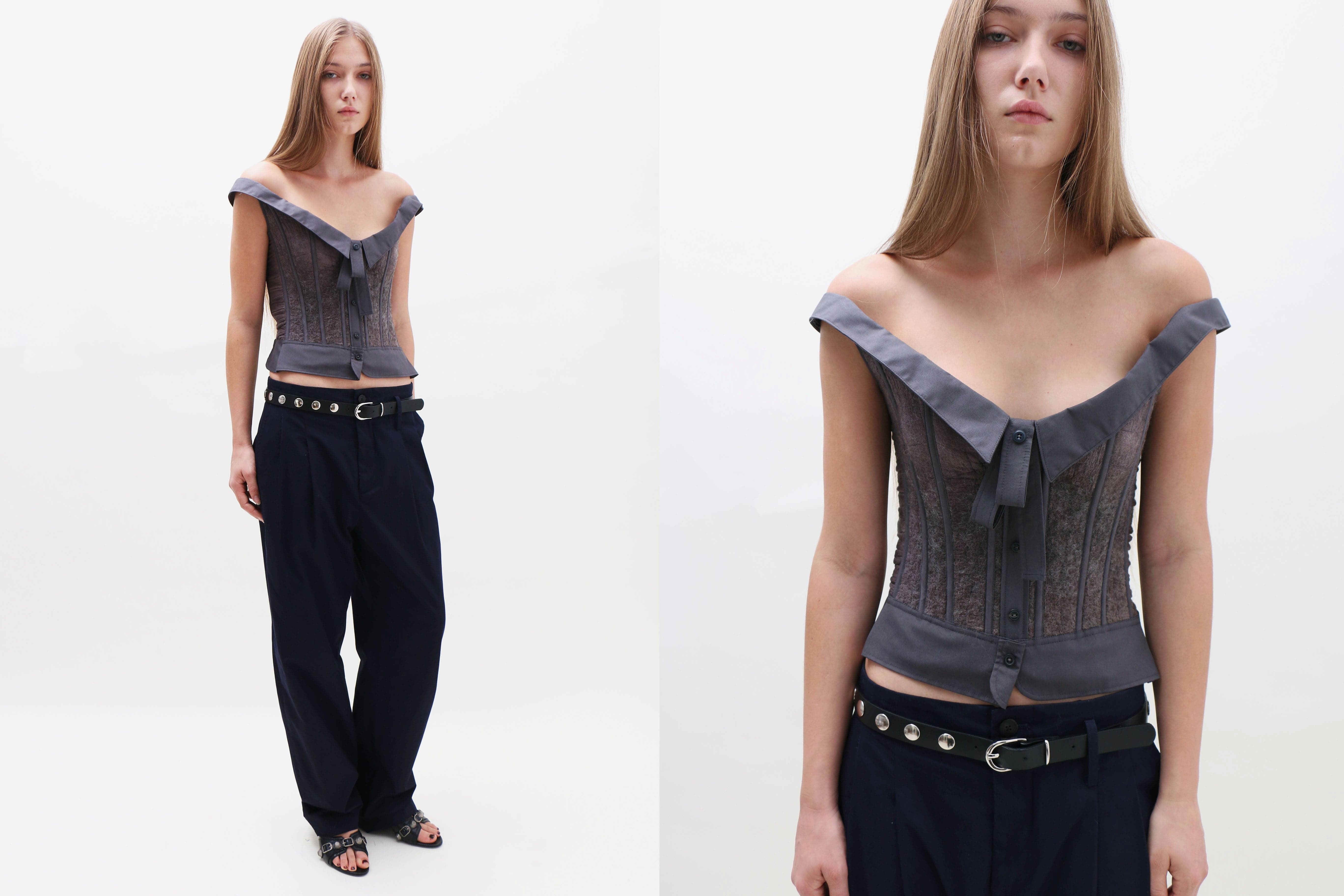 Maimoun Sylvi Sundkler Grey Collar Corset