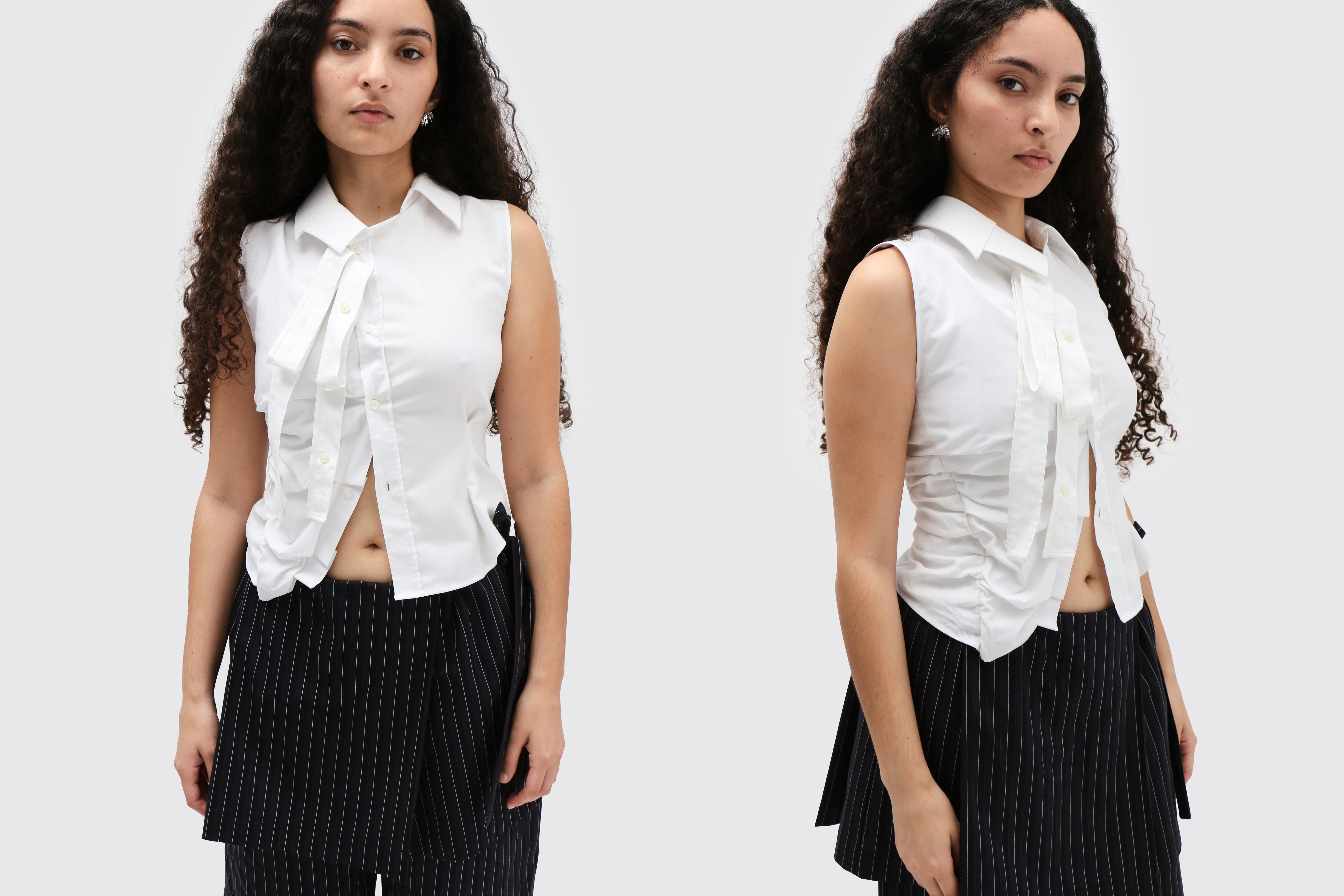 Maimoun Sylvi Sundkler White Collar Shirt