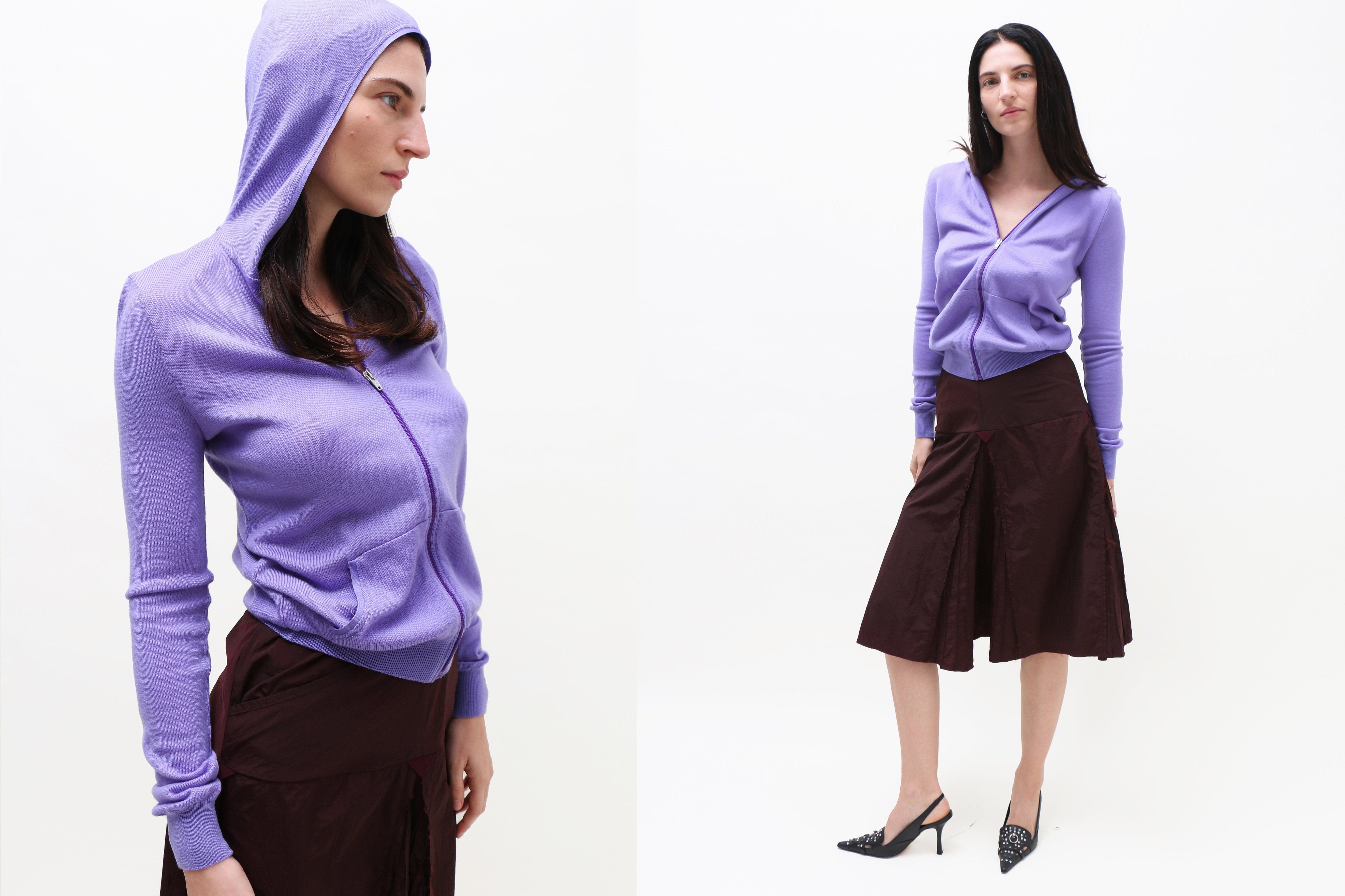 Maimoun Talia Byre Lilac Zip Cardigan