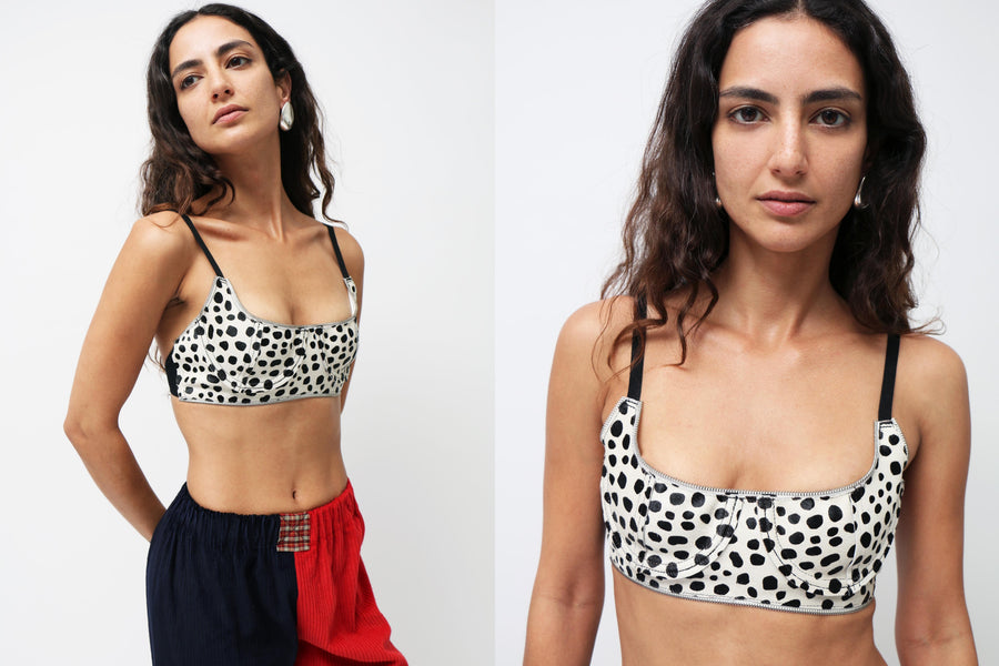 Maimoun Talia Byre Pony Leather Bra