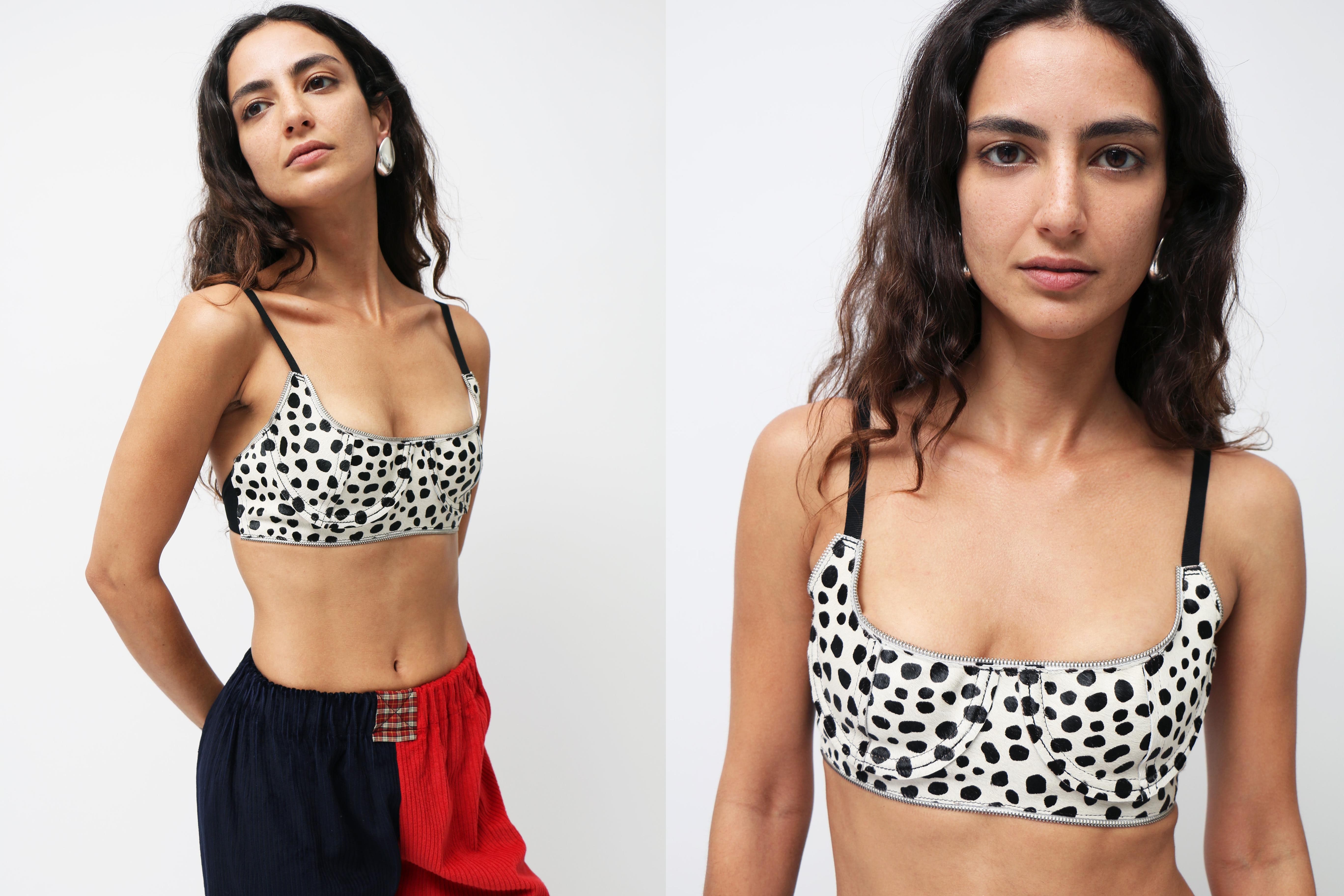 Talia Byre ~ Pony Leather Bra | MAIMOUN