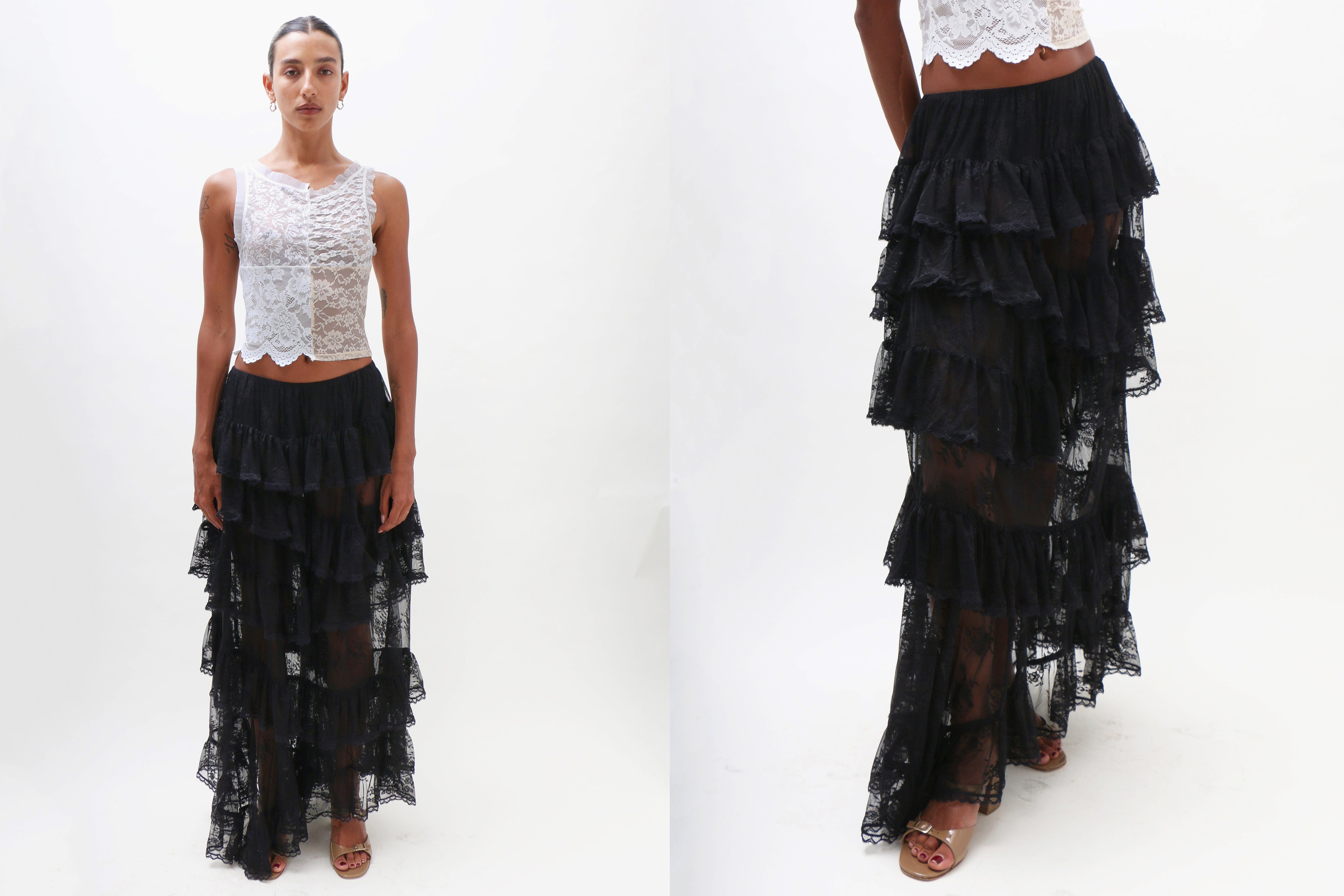 Maimoun Yuhan Wang Black Maxi Skirt