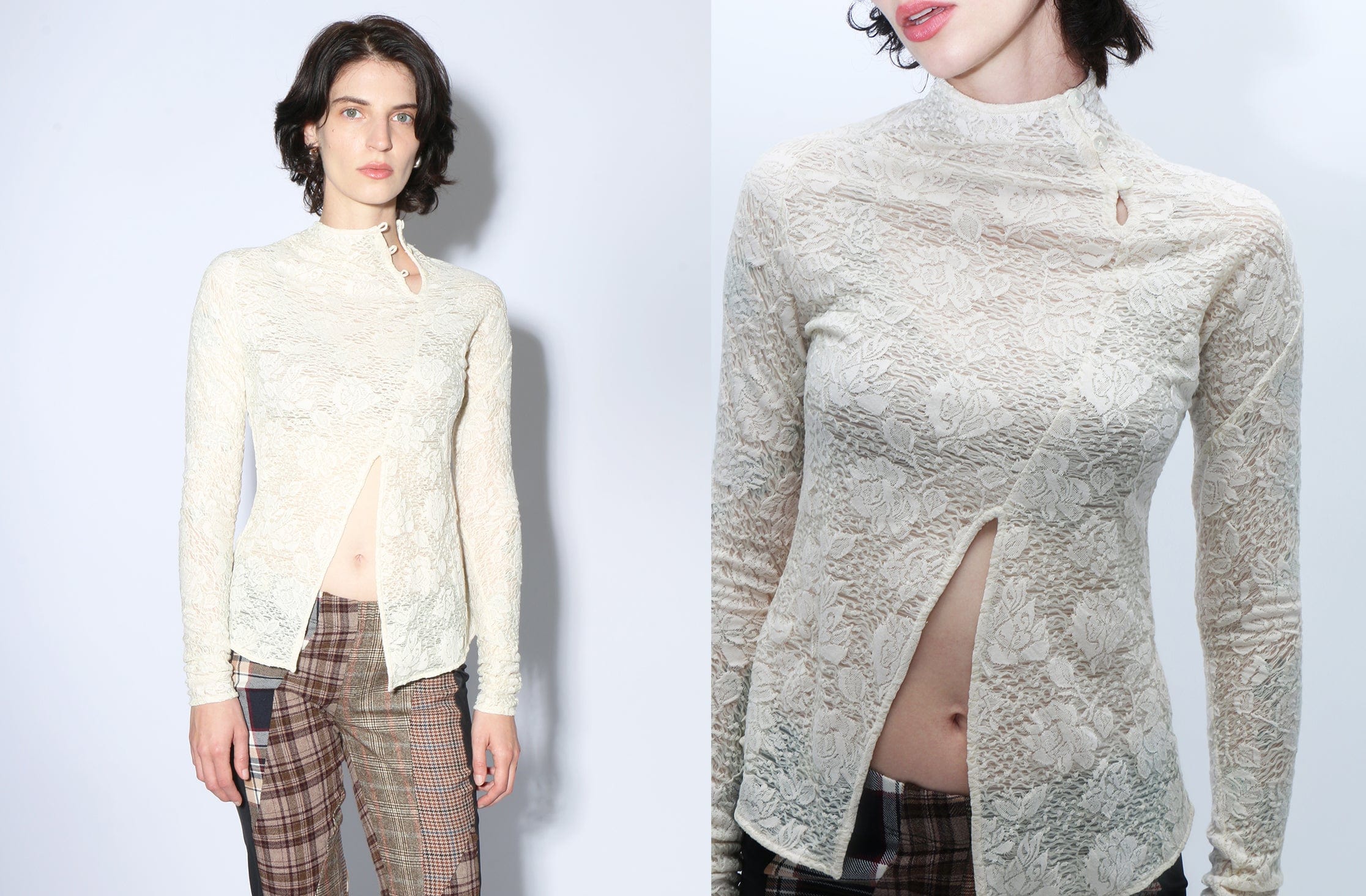 Yuhan Wang ~ Floral Jacquard Top | MAIMOUN