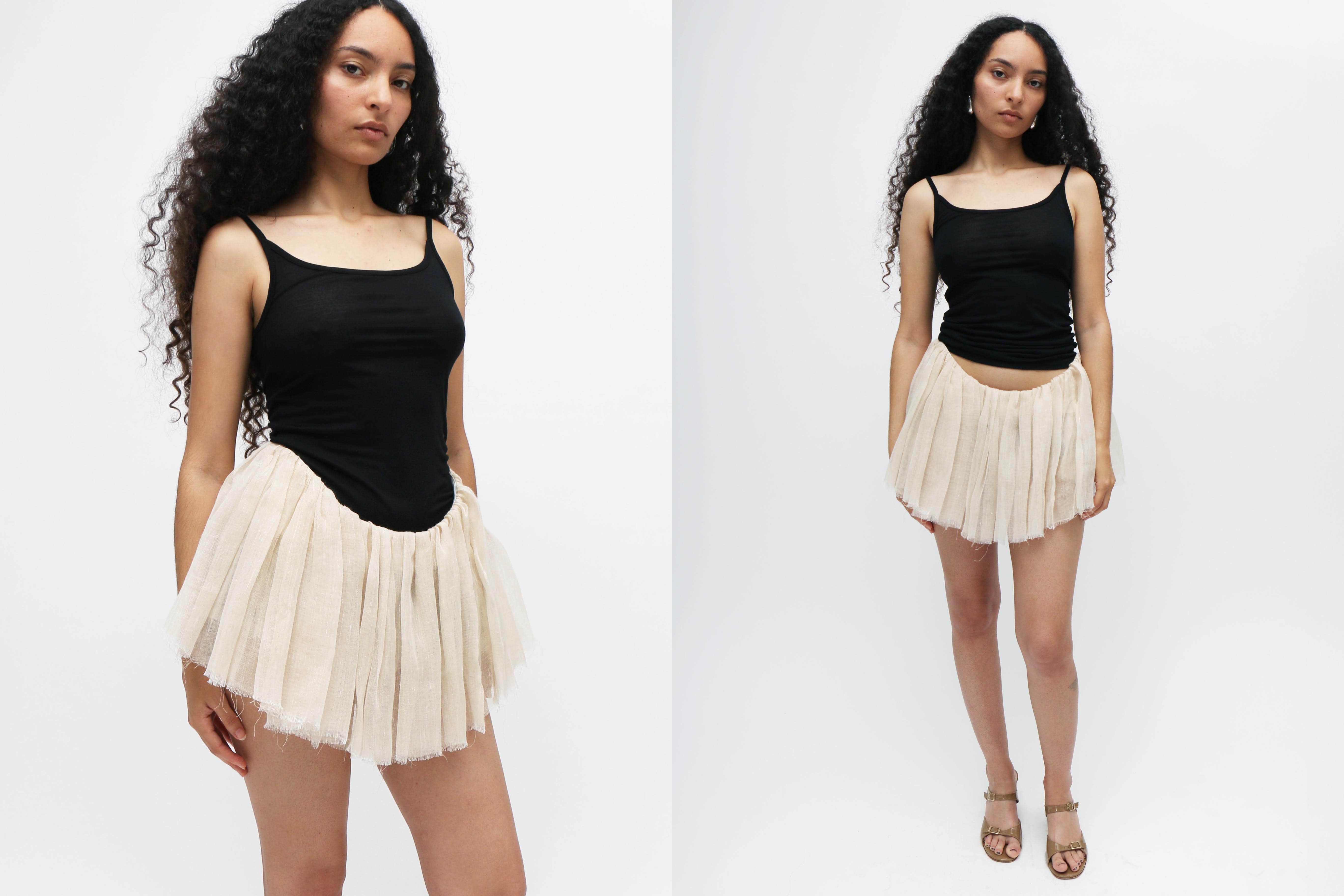 Maimoun Zoe Gustavia Anna Whalen Blush Ballet Mini Skirt