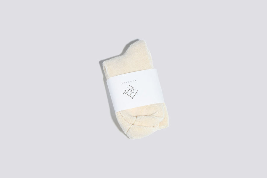 Maimoun Baserange Off White Over Ankle Buckle Socks