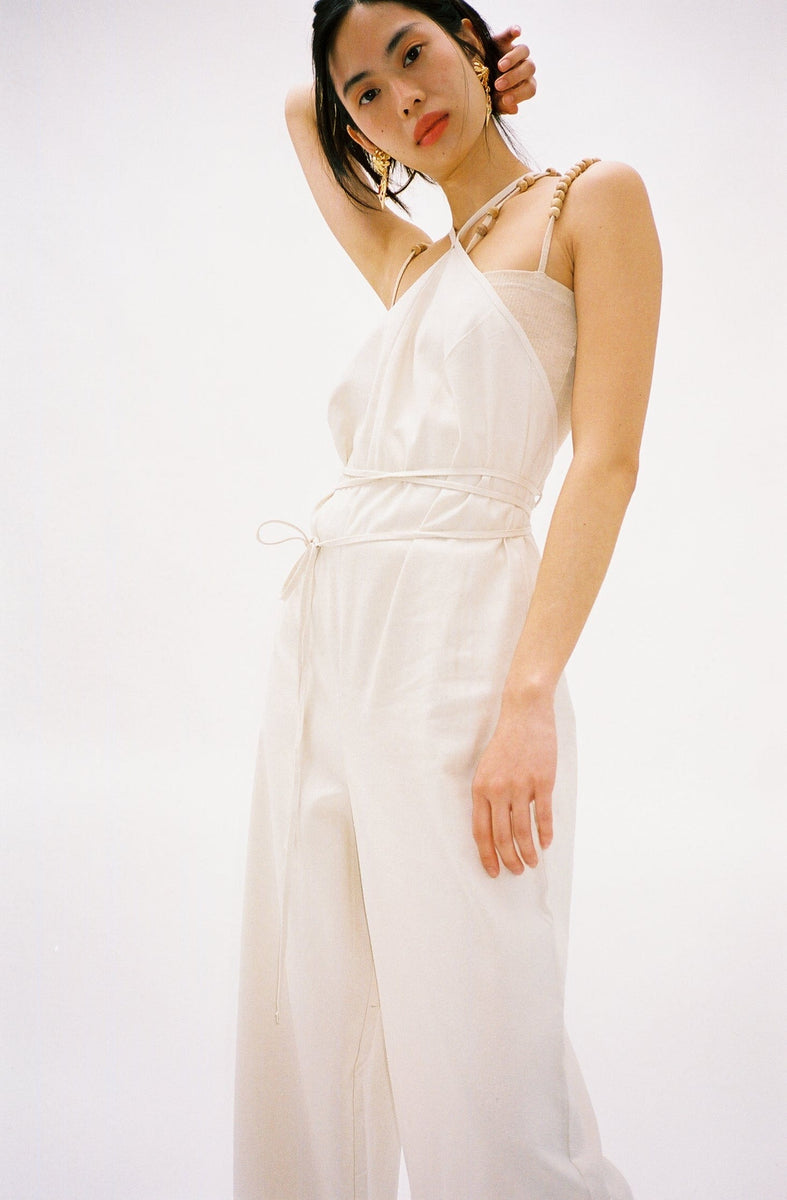 サロペット・オーバーオール・オールインワン baserange ligo jumpsuit Baserange ~ Undyed Ligo Jumpsuit | MAIMOUN