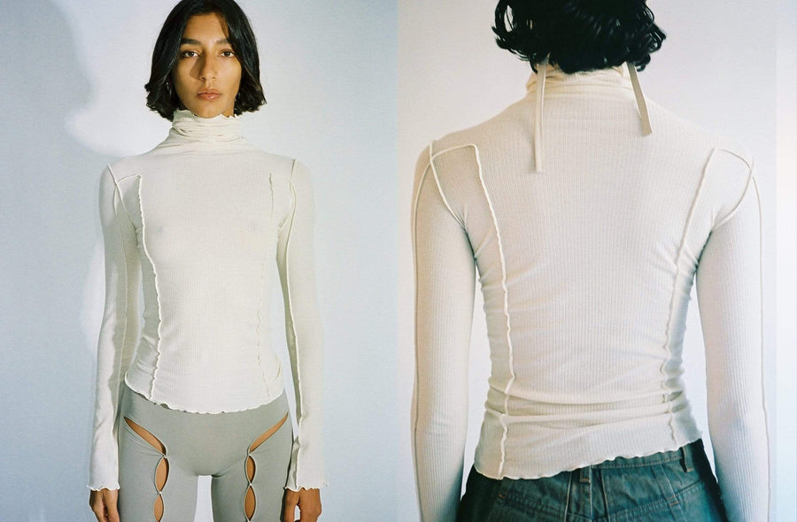 Maimoun Baserange Off White Omato Turtleneck