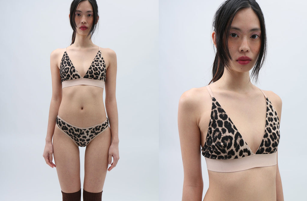 Baserange ~ Spring Leopard Triangle Bra