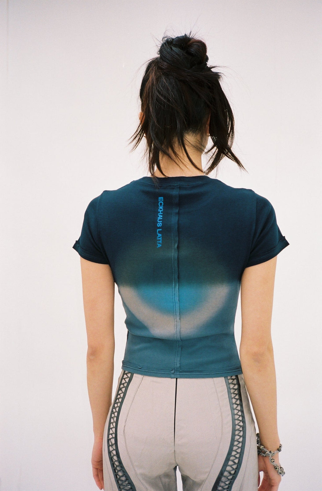 Eckhaus Latta ~ Glow Lapped Baby Tee | MAIMOUN