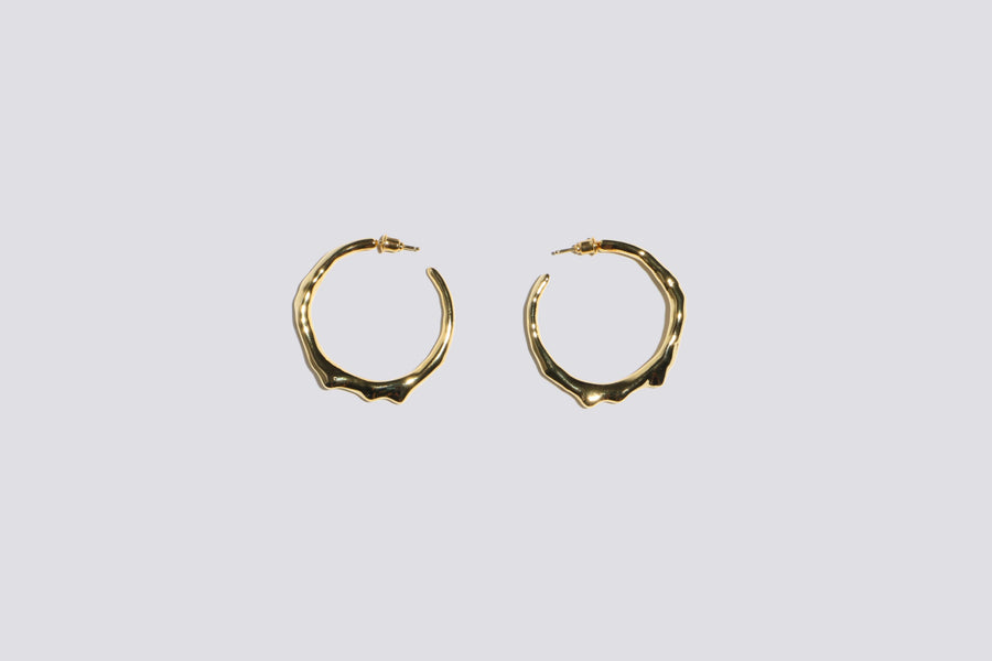 Maimoun Hannah Jewett Wet Look Large Hoops