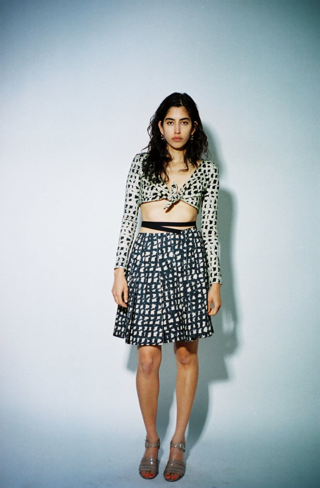 Helena Manzano ~ Pleated Wrap Skirt | MAIMOUN