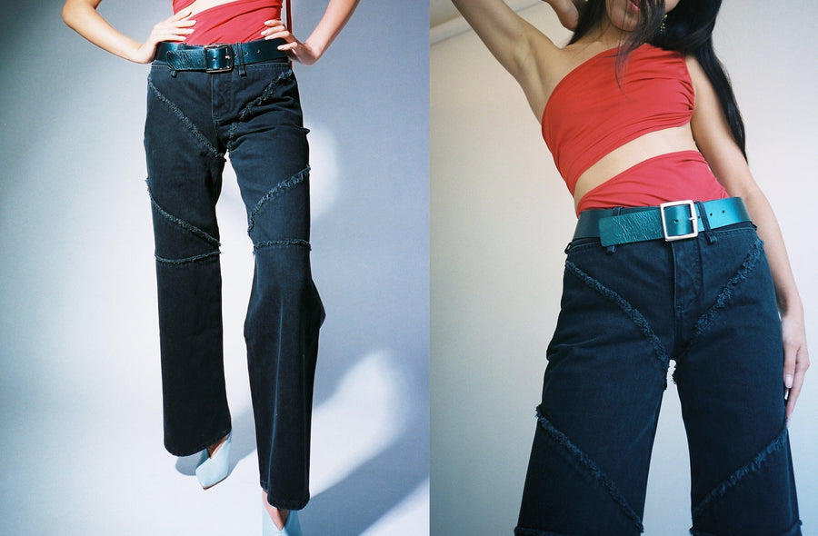 Maimoun Ioannes Combat Denim Trousers