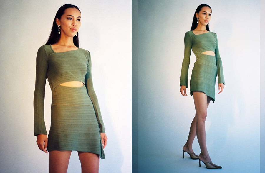 Maimoun Ioannes Slash Knit Dress