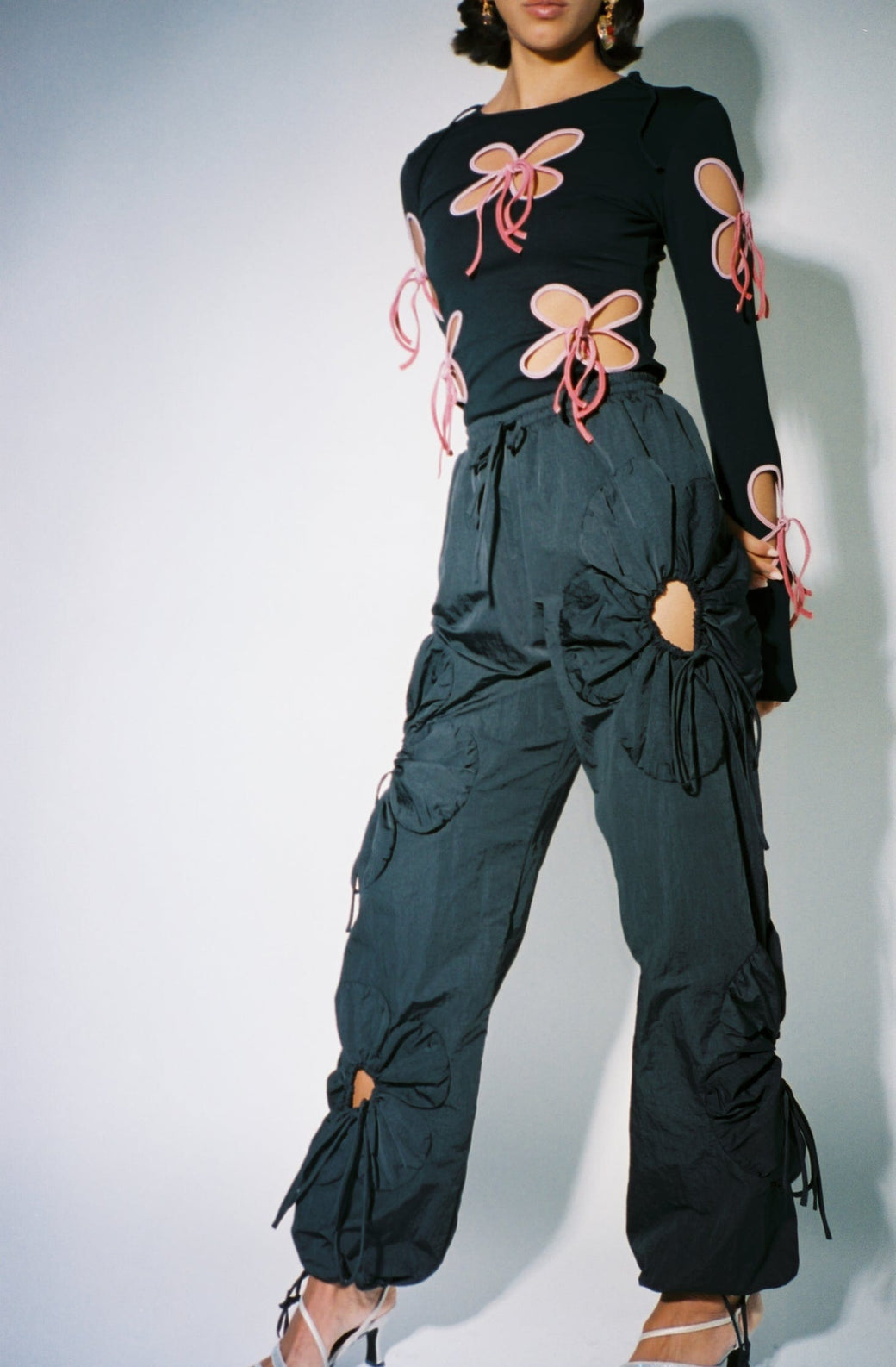 J.Kim ~ Black Flower Pants | MAIMOUN