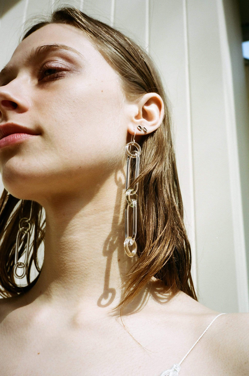 Jane D'Arensbourg - Circle + Oval Chain Earrings | MAIMOUN
