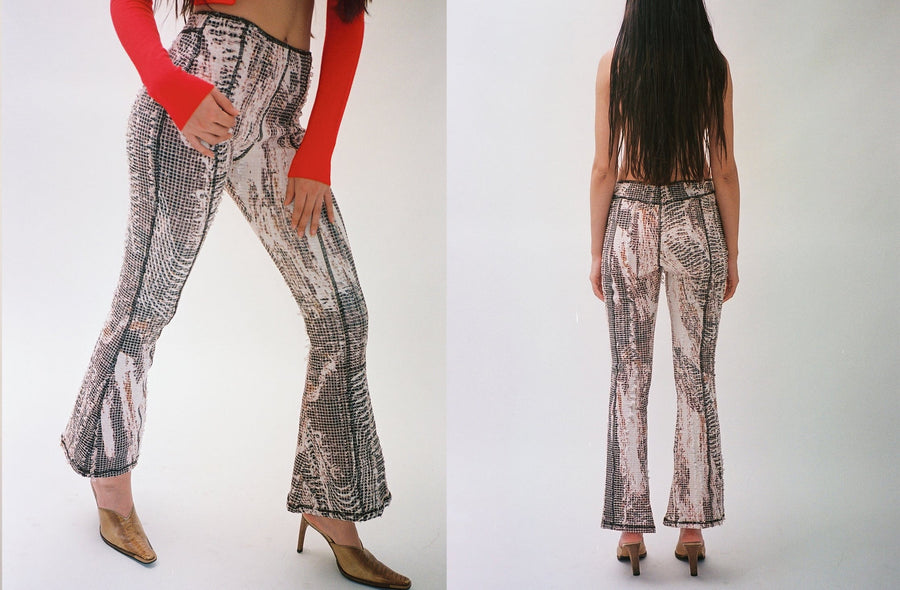 Maimoun Luna Del Pinal Topographic Flare Pants